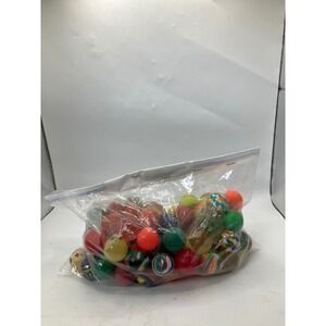 Lot of Bouncy Balls - Mixed Styles, Colors, Sizes - 1‎ lb